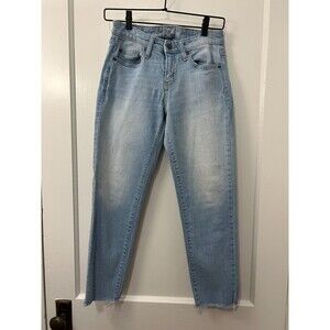 Universal Thread Women's Mid Rise Boyfriend Crop Jeans Light Wash Size 00 / 24 R